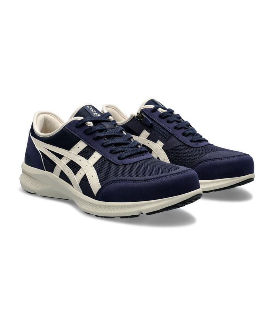 ●未使用品　asics ウォーキングシューズ　裸足ウォーカー　グレー アシックス ウォーキング（ウェルネスウォーカー） ASICS