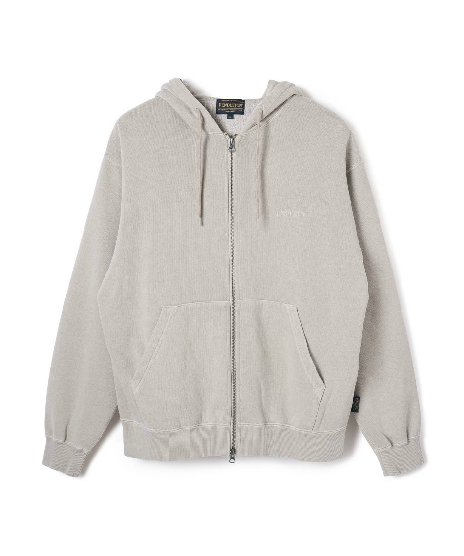 ペンドルトン(PENDLETON) スウェットパーカー ピグメントダイEMBジップ