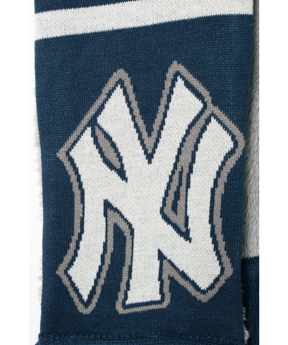 野球 ネックウォーマー ジャガードニットマフラーMLBヤンキース