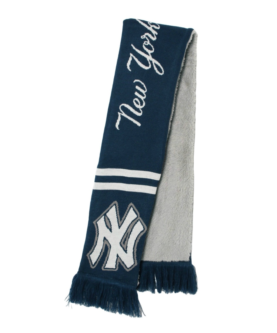 野球 ネックウォーマー ジャガードニットマフラーMLBヤンキース