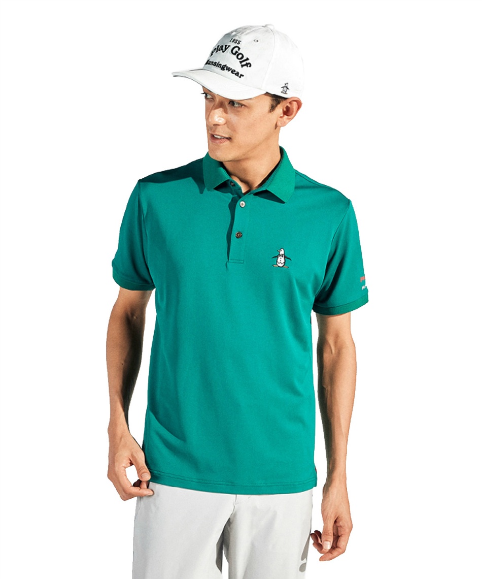 【新品】ワンゴルフ ゴルフ ポロシャツ GOLF Mサイズ GB GOLF（ゴールデンベア ゴルフ）（メンズ）ゴルフウェア 半袖