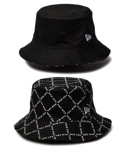 獲得ポイント47pt 5% OFF/SALE ニューエラ(NEW ERA) ゴルフ ハット BUCKET01 RV NE MONOGRAM 14388501 【国内正規品】【2025年春夏モデル】 メンズ ブラック ML