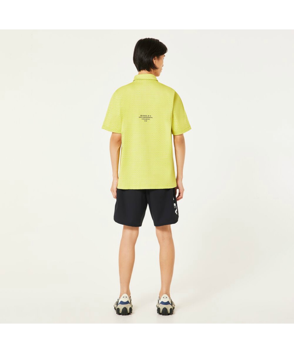 ゴルフウェア ポロシャツ 半袖 ジャガード半袖ポロ FOA407676 【国内