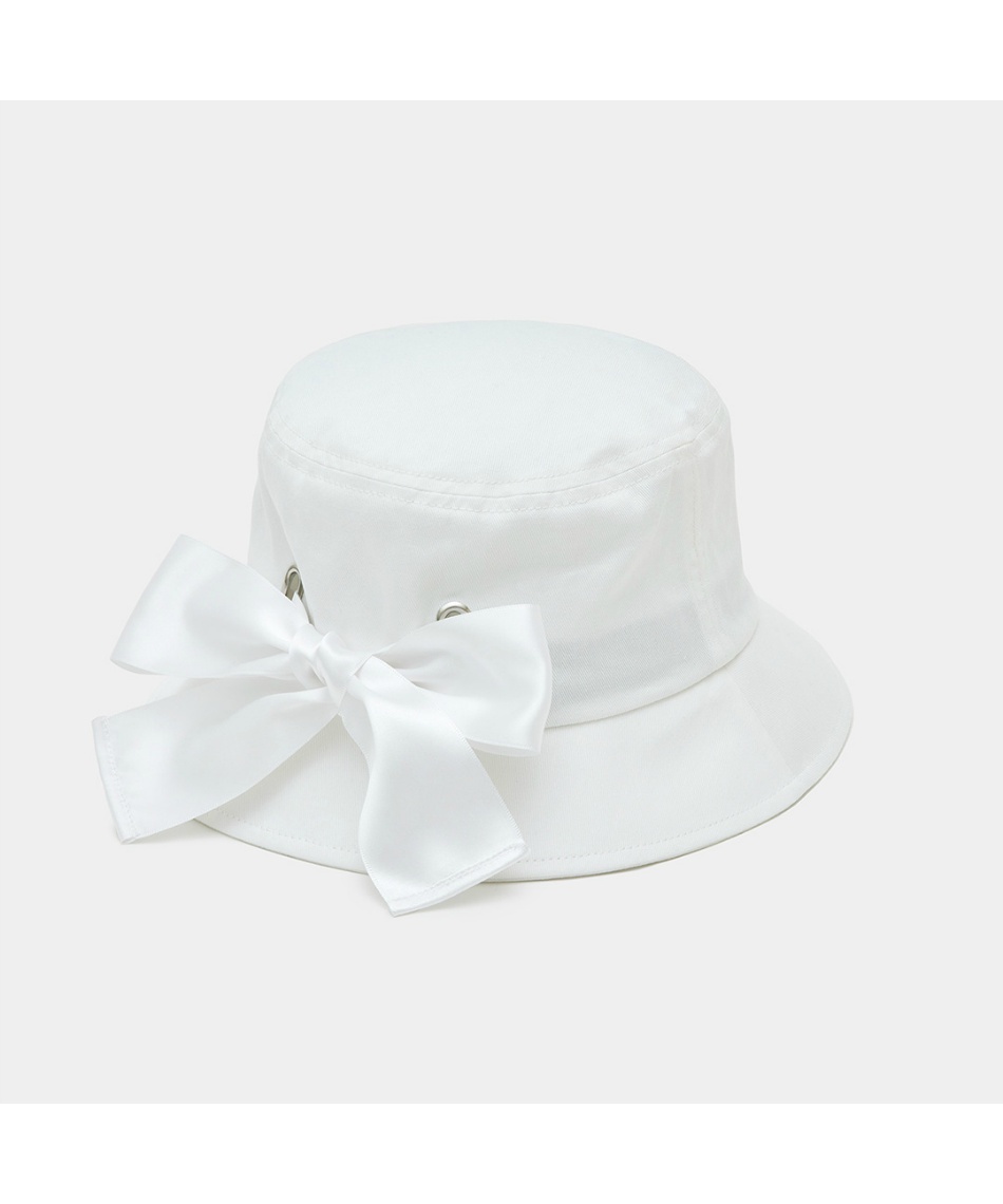 白いリボン付きゴルフハット 【公式通販】