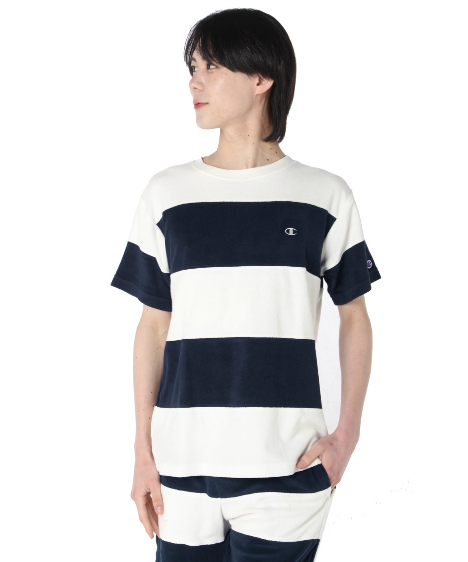獲得ポイント59pt チャンピオン(Champion) Tシャツ 半袖 パネルショートスリーブTシャツ C3-X360 メンズ 370 L