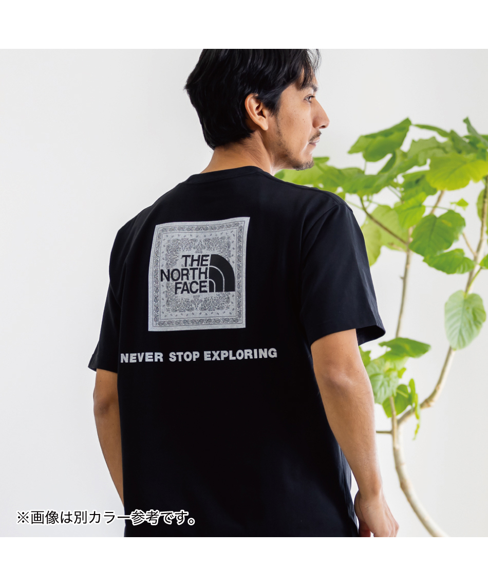Tシャツ 半袖 ショートスリーブバンダナスクエアロゴティー NT32446-SP