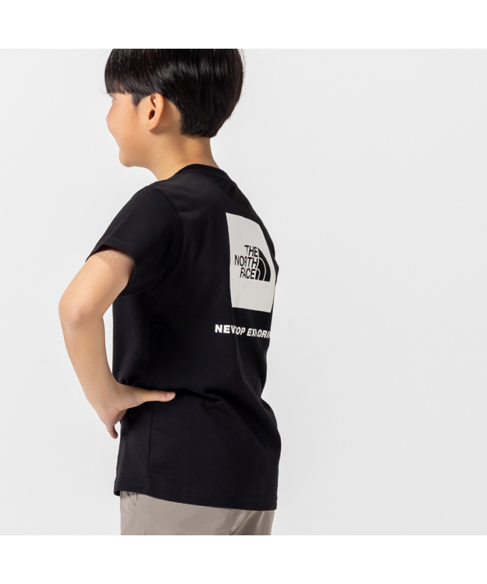 Tシャツ 半袖 ショートスリーブバックスクエアロゴティー キッズ