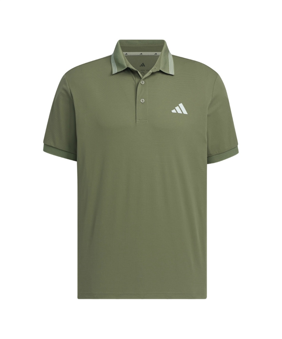 【adidas GOLF/アディダス】ジャガード スタンドカラー半袖ポロシャツM adidas - 【adidas GOLF/アディダス】ジャガード スタンドカラー