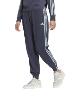 獲得ポイント60pt アディダス(adidas) スウェットパンツ エッセンシャルズ プラス スリーストライプス フレンチテリー テーパードパンツ JW4494 JUP42 レディース BLGY O