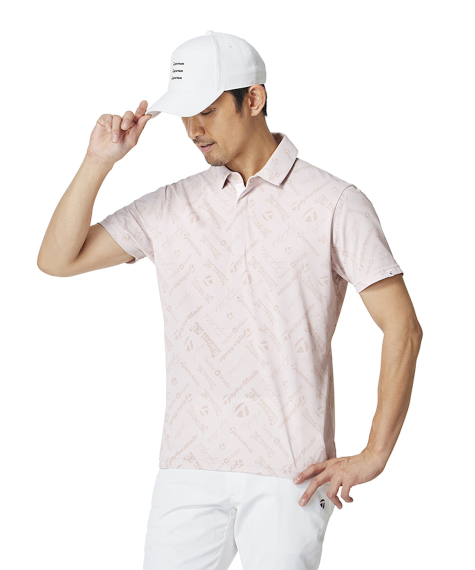 TaylorMade ベージュ　 ポロシャツ レディース テーラーメイド（TAYLORMADE）（レディース）ゴルフウェア 吸汗