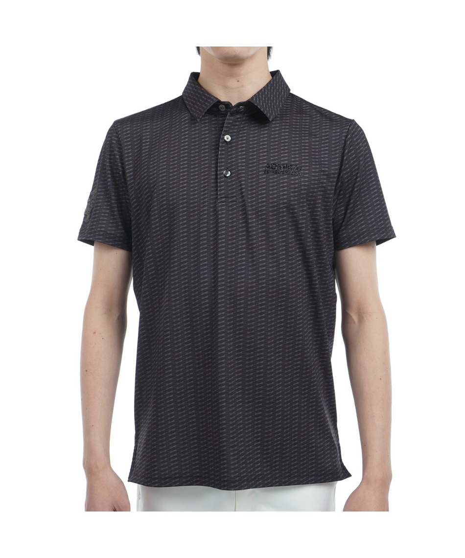 獲得ポイント84pt 30% OFF/SALE 【送料無料】アドミラル(Admiral) ゴルフウェア ポロシャツ 半袖 小紋柄 プリントシャツ ADMA515 【2025年春夏モデル】 メンズ 10BLK M