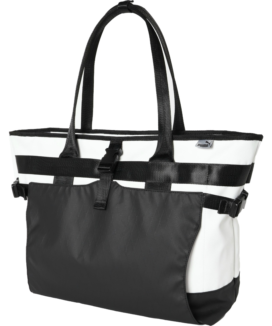 獲得ポイント90pt 【送料無料】プーマ(PUMA) トートバッグ PF クロス フェース マルチファンクション トートバッグ 091936 【2025年モデル】 メンズ レディース WH/BK(02)