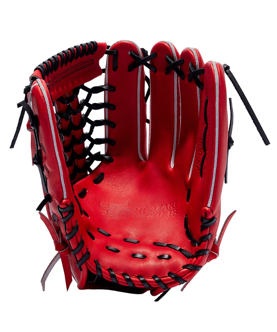 JB赤 硬式野球グローブ　左利き外野用 ジェービー(JB) 野球 硬式グローブ 外野手用 WAGYU JB JB-009