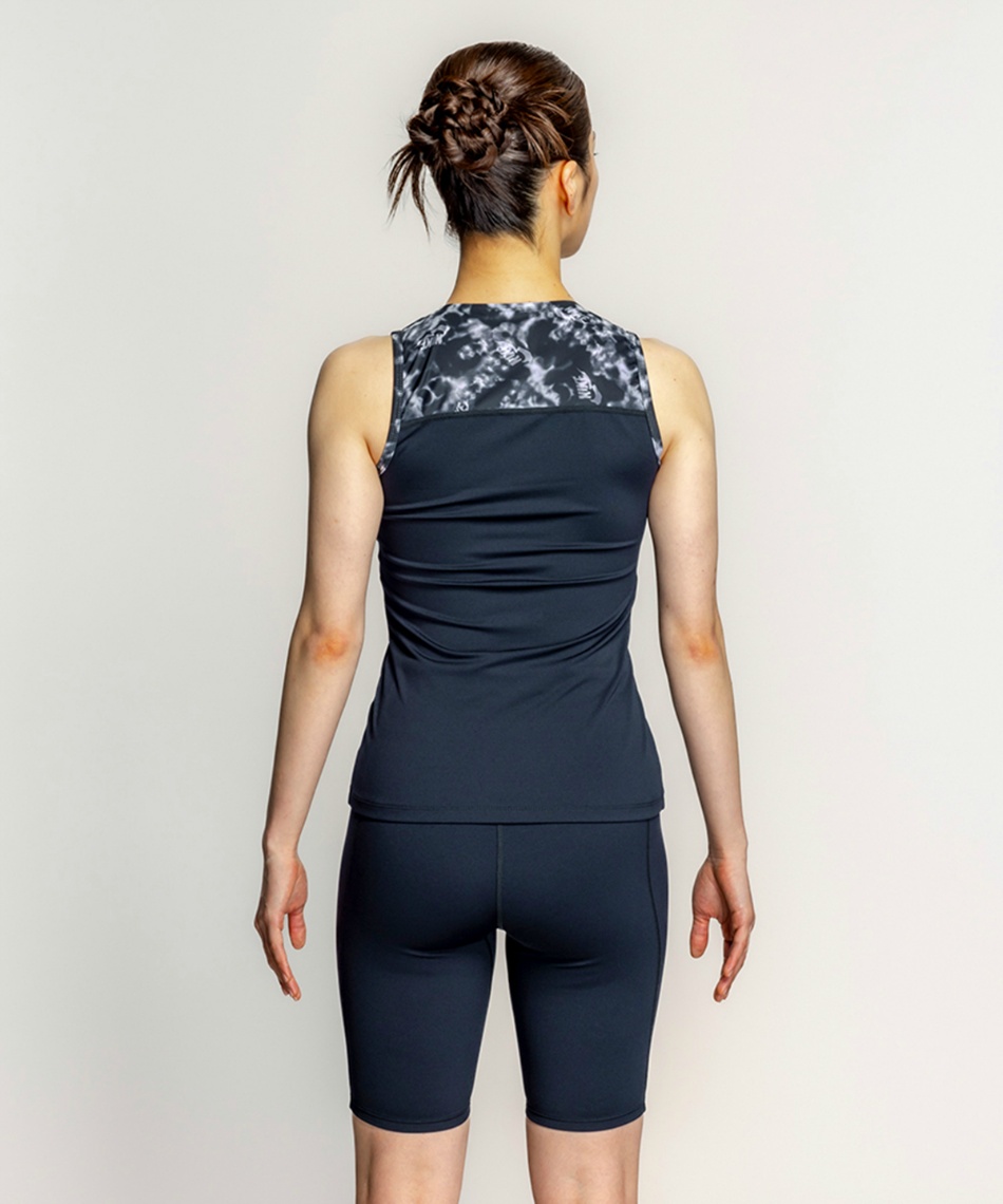 新品 NIKE ナイキ フィットネス水着 セパレーツ フルジップ ボタン付 S ナイキ（NIKE）フィットネス水着 レディース 水泳 SP24