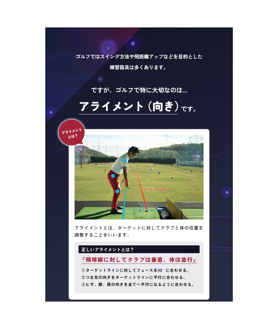 エイミングビュー Aiming View ゴルフ トレーニング用品 エイミングビュー Aiming View