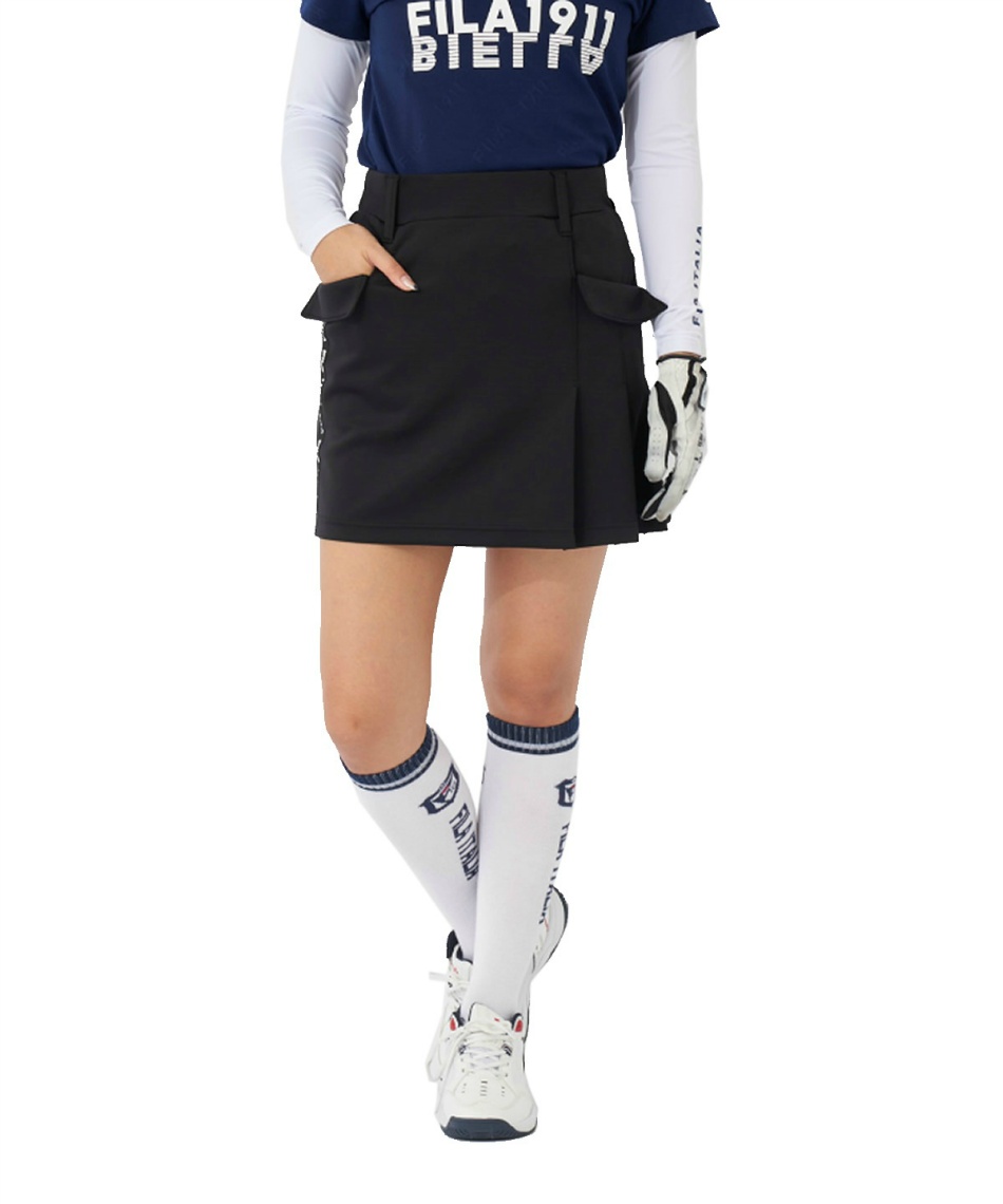 獲得ポイント54pt 44% OFF/SALE 【送料無料】フィラ(FILA) ゴルフウェア スカート 軽量ダンボールスカート 793341 【ご自宅配送限定】‥ レディース BK L