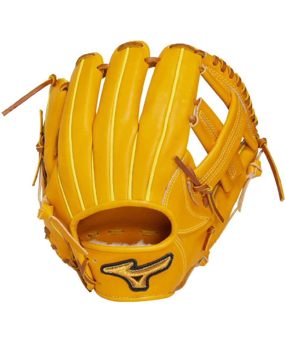 Ｍ*様 美品　Mizuno Diamond master 軟式グローブ イエロー クーポン対象外】野球 一般軟式グローブ 内野手 軟式用ミズノプロ