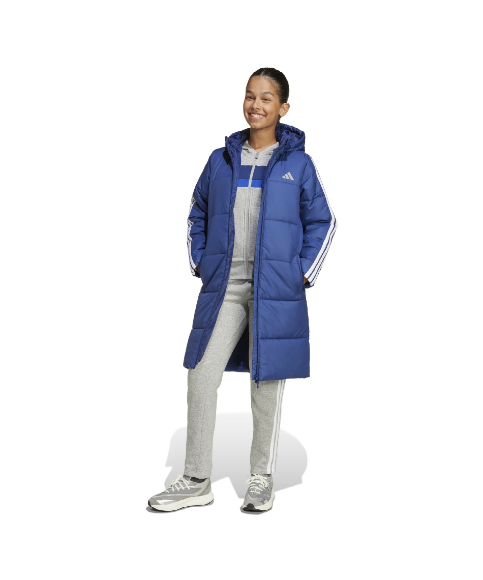 アディダス(adidas) ベンチコート 3ストライプロングコート JYD14