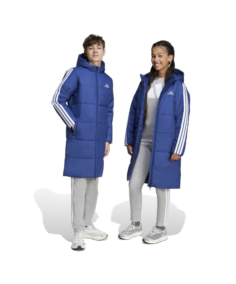 アディダス(adidas) ベンチコート 3ストライプロングコート JYD14