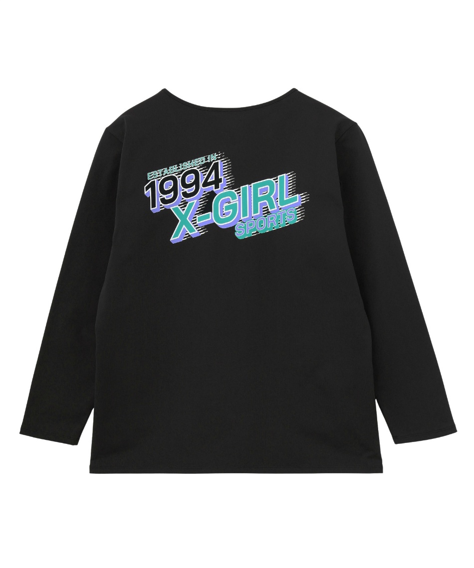 エックスガール(X‐girl) Tシャツ 長袖 スポーツバックロゴ L/S機能T