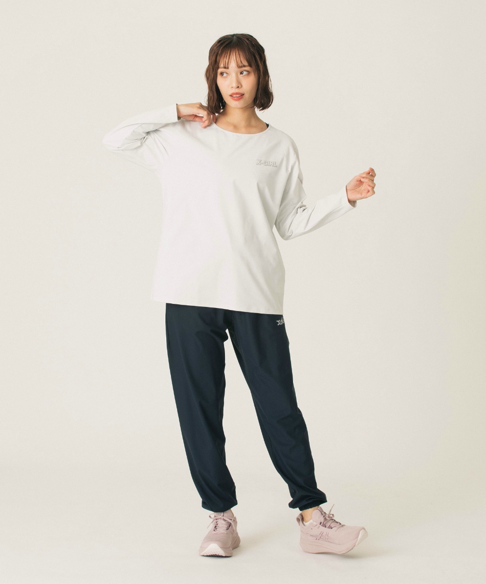 エックスガール(X‐girl) Tシャツ 長袖 スポーツバックロゴ L/S機能T