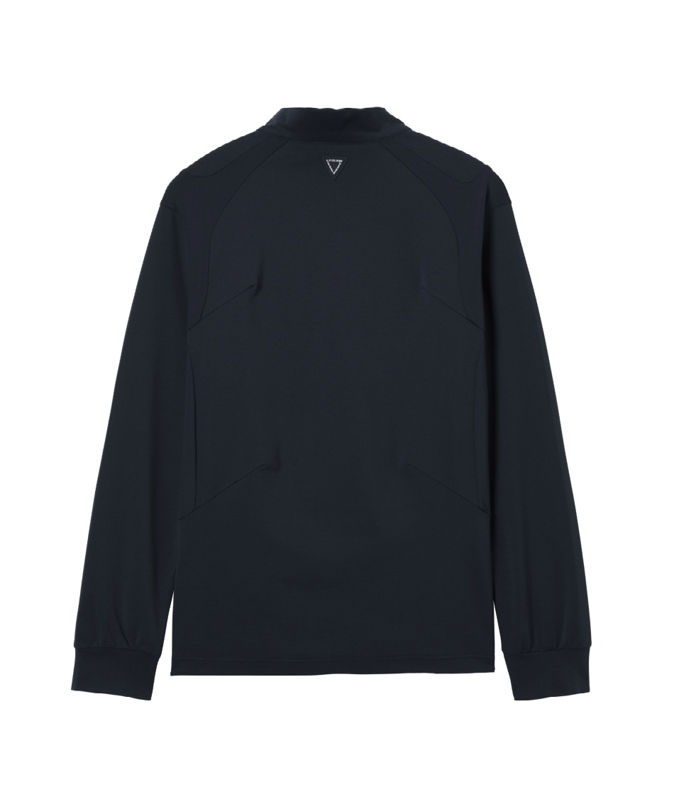 【新品】CPGゴルフ ハーフジップ 長袖シャツ ブラック 2023年モデル ルコックスポルティフ(le coq sportif) ゴルフウェア 長袖シャツ