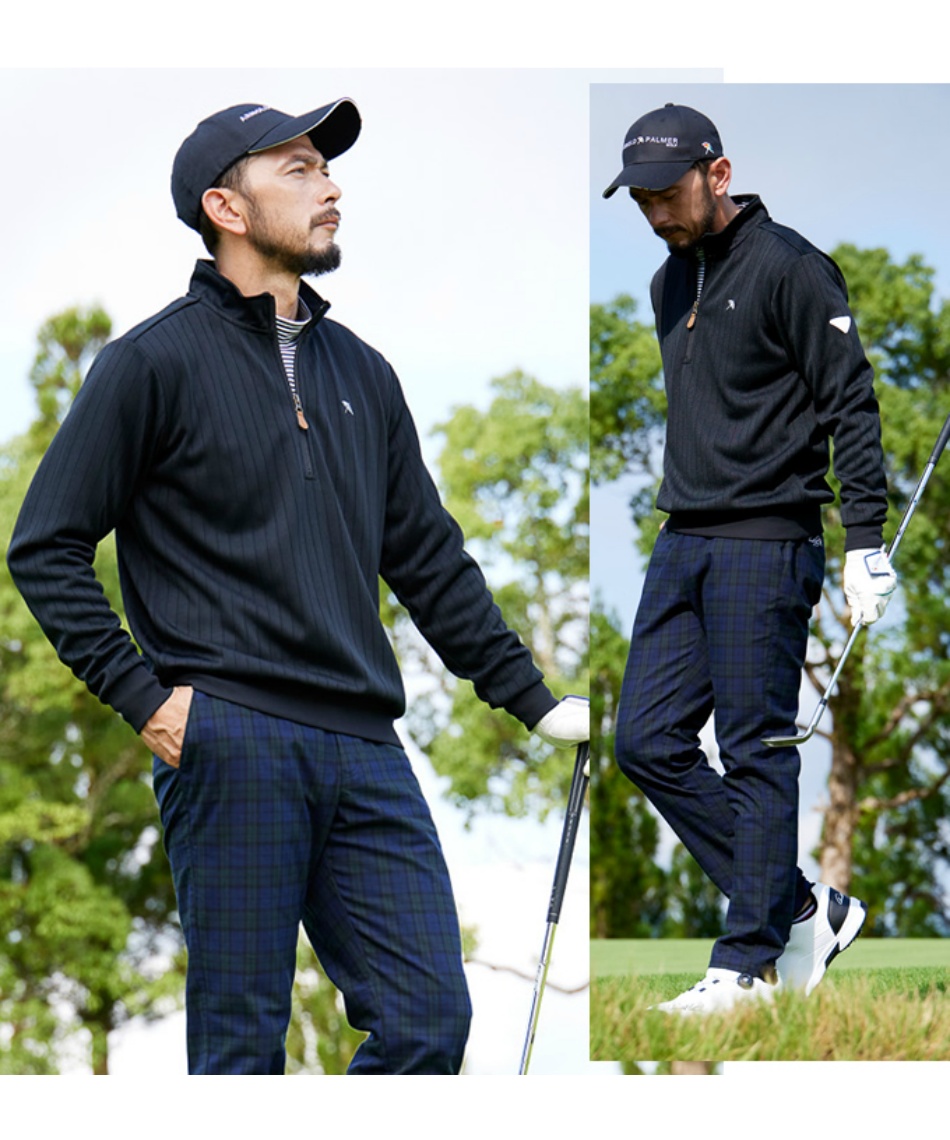 アーノルドパーマー　ジップアップトレーナー アーノルド パーマー＞モールニットハーフジップトレーナー - ベルーナ