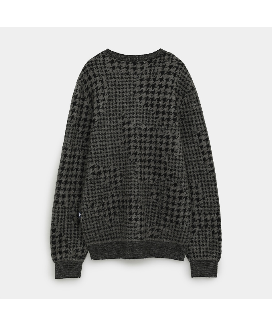 JACKBUNNY 千鳥格子クルーネックニット・セーター◎近年モデル★超美品★ ゴルフウェア セーター 千鳥ジャカードクルーネックニット C25218106