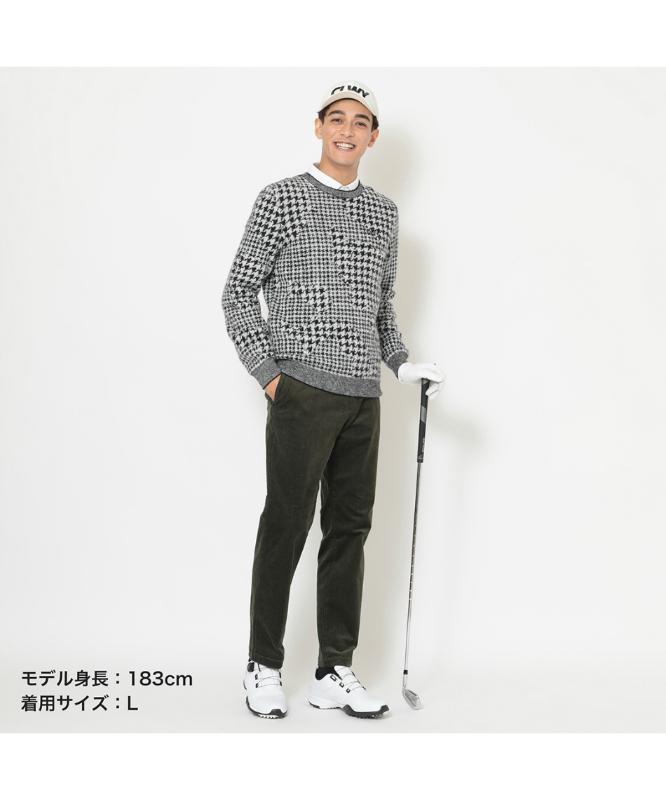 キャロウェイ(Callaway) ゴルフウェア セーター 千鳥ジャカードクルー