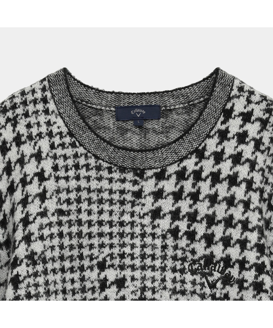 キャロウェイ(Callaway) ゴルフウェア セーター 千鳥ジャカードクルー