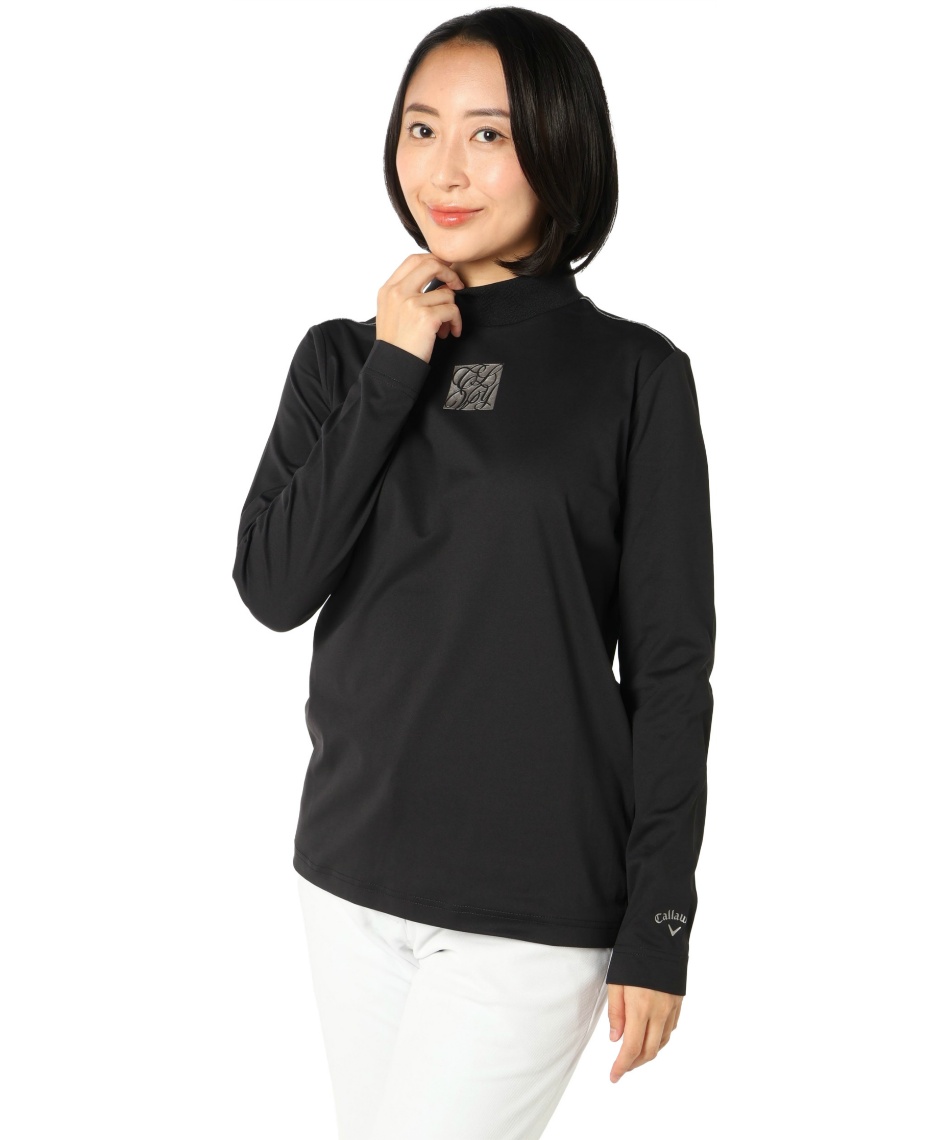 獲得ポイント95pt 3% OFF/SALE 【送料無料】キャロウェイ(Callaway) ゴルフウェア 長袖シャツ ポリエステルスムース長袖モックネックシャツ C25233201 【国内正規品】【2025年秋冬モデル】 レディース 1010 L