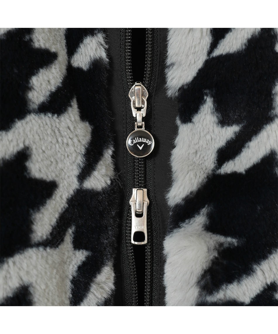 キャロウェイ(Callaway) ゴルフウェア ベスト 千鳥プリントファー