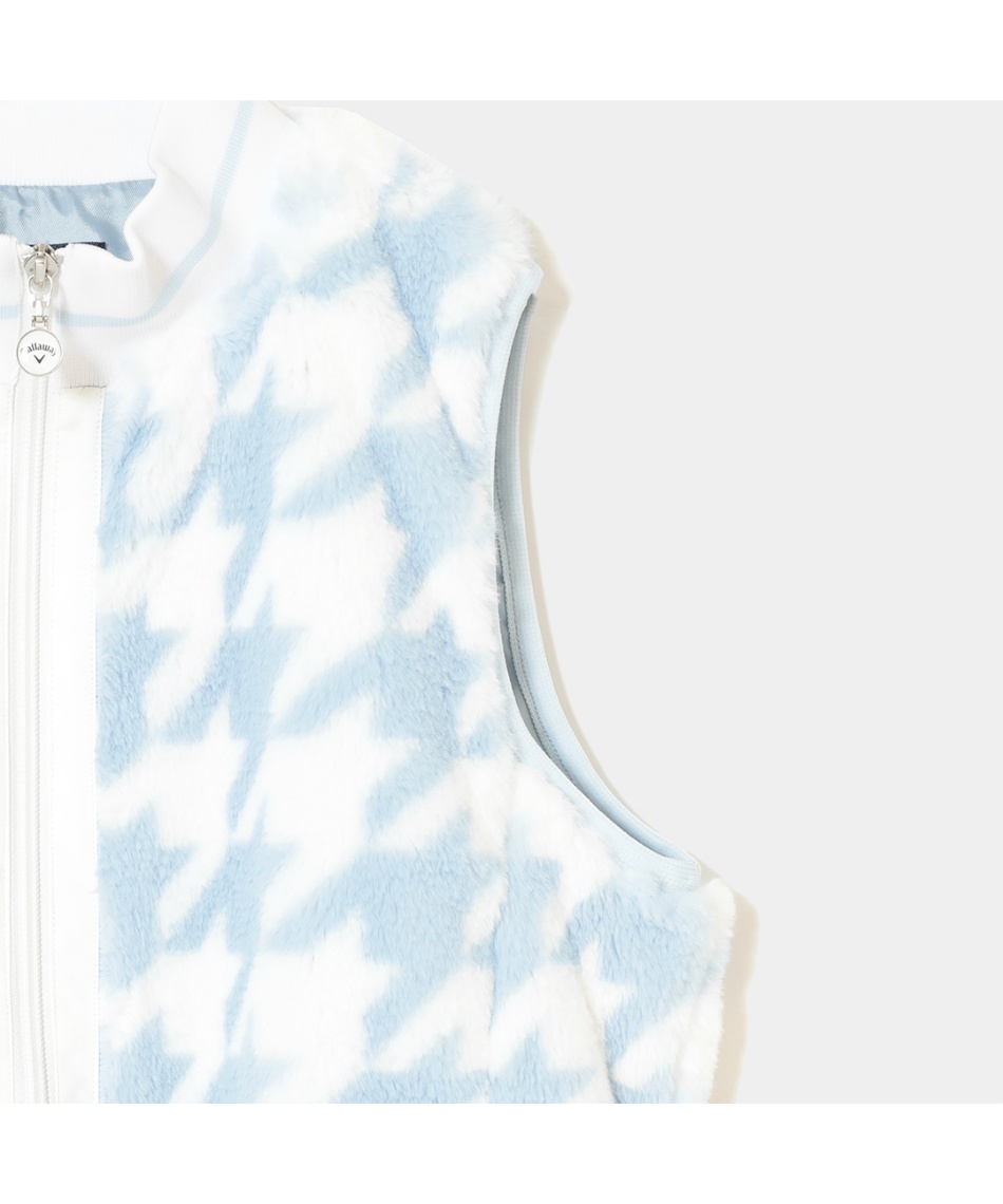 キャロウェイ(Callaway) ゴルフウェア ベスト 千鳥プリントファー