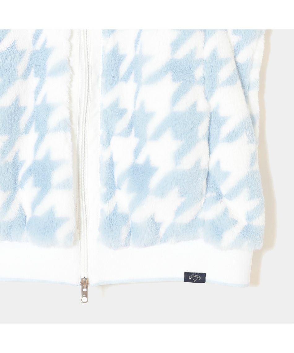 キャロウェイ(Callaway) ゴルフウェア ベスト 千鳥プリントファー