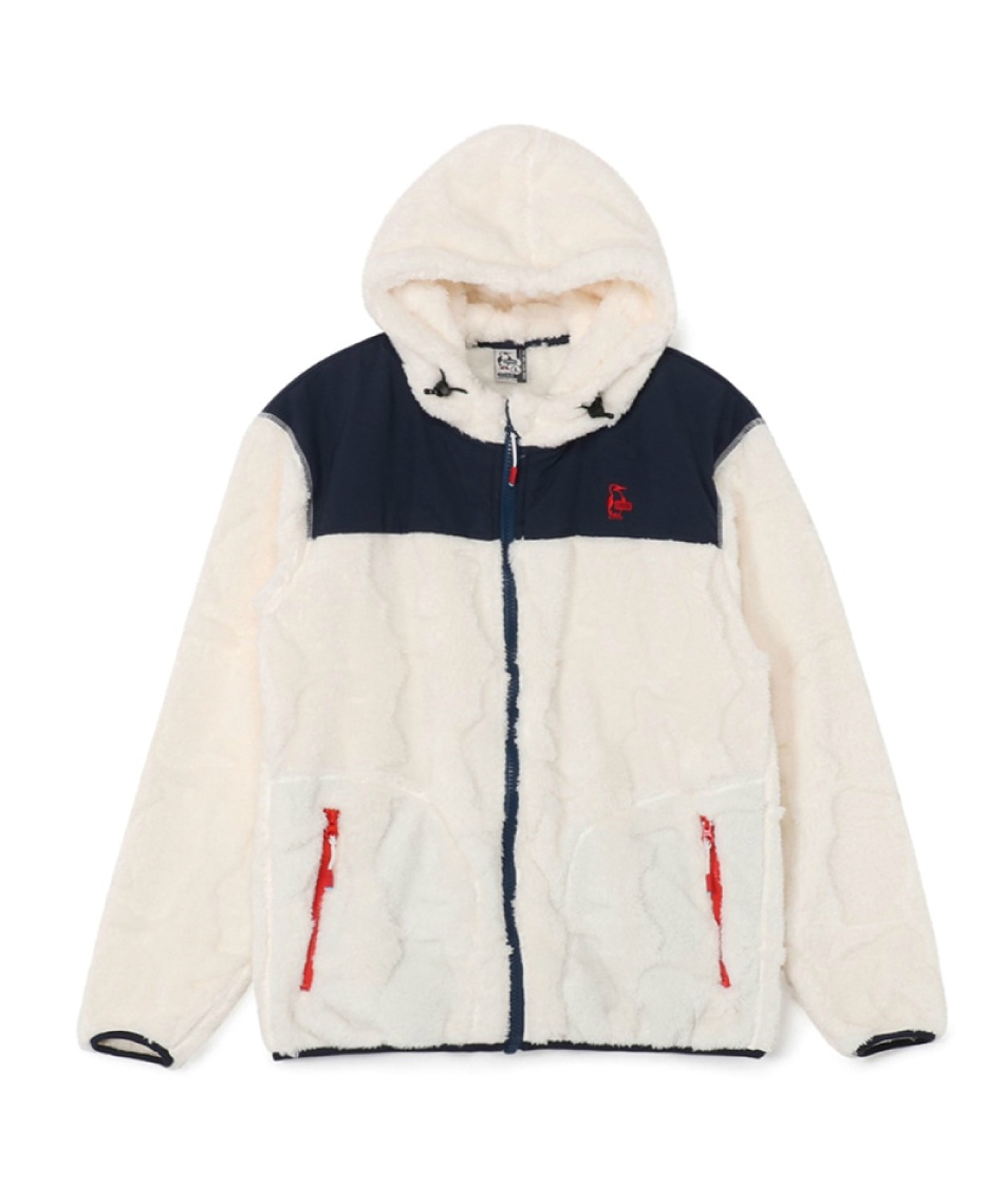 l|Cg133pt 10% OFF^SALE yz`X(CHUMS) t[X WPbg u[r[GWbvp[J[ Booby Elmo Zip Parka CH04-1479 Y White^Navy S