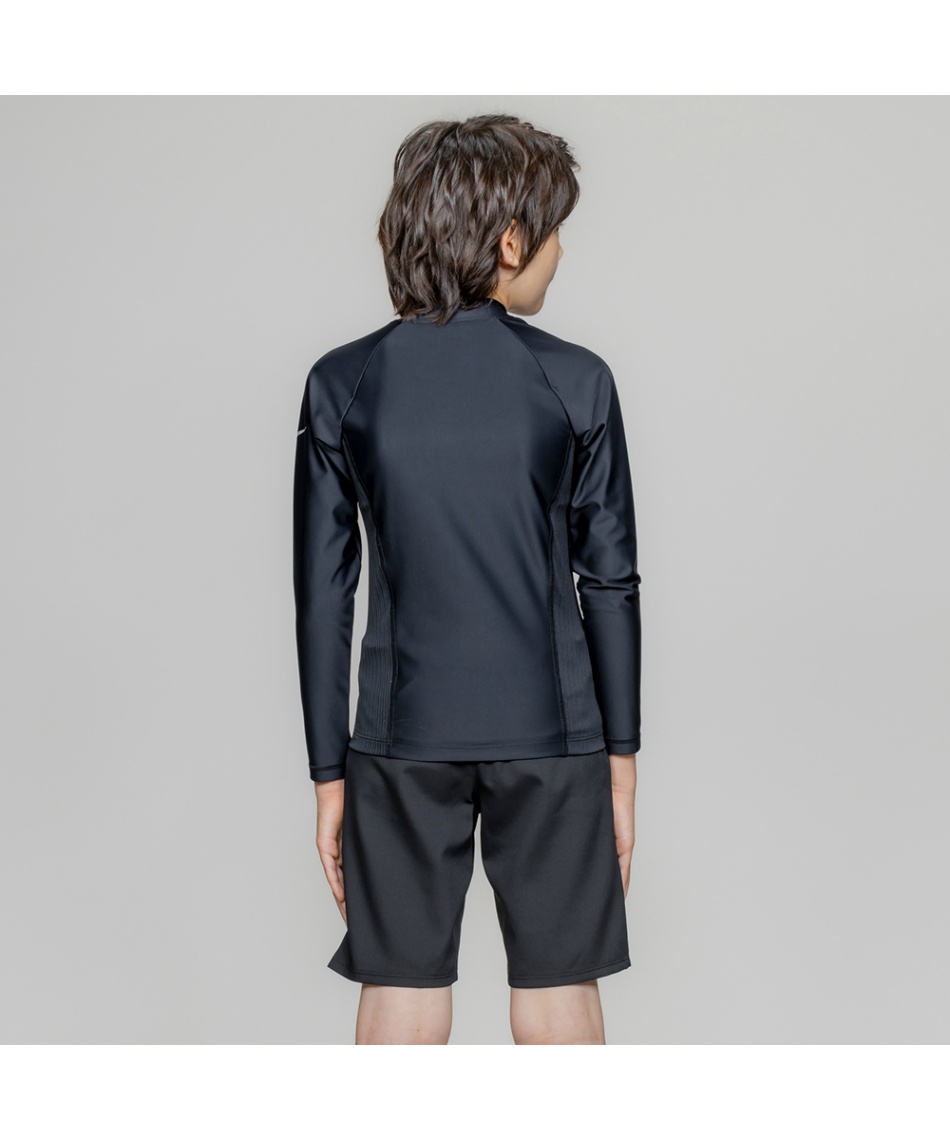 Nike スポーツ用水着 M グレー/ネイビー ナイキ(NIKE) スクール水着 セパレーツ 女の子 UNISEX LS セパレーツ