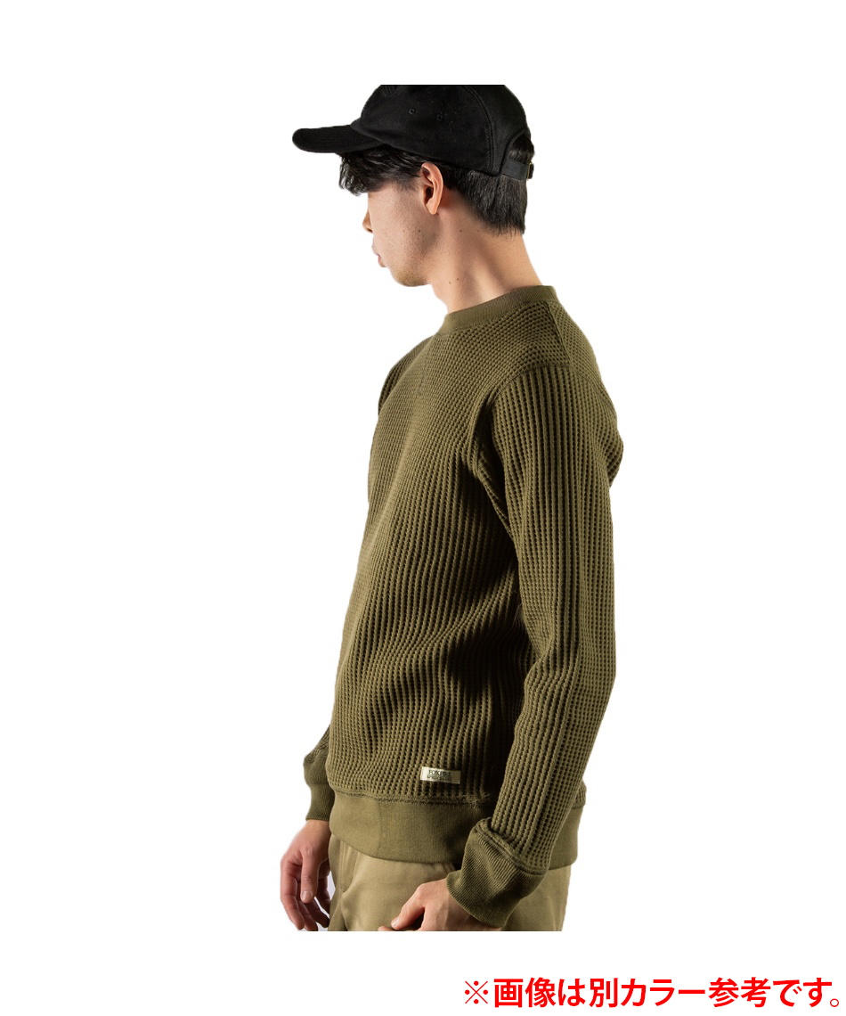 フォックスファイヤー Tシャツ 長袖 メンズ ヘビーワッフル長袖 クルー 6115297-023 フォックスファイヤー(Foxfire) Tシャツ 長袖 ヘビーワッフル長袖