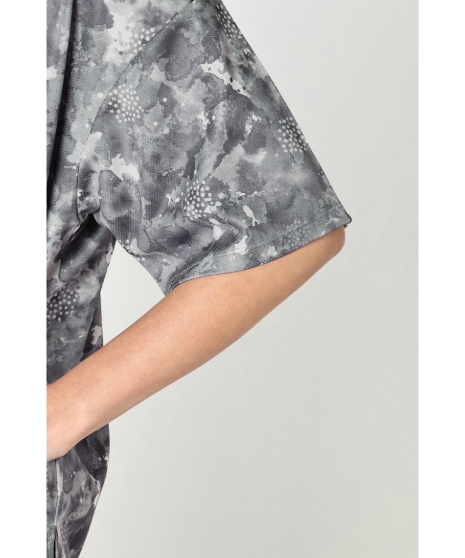 Tシャツ 半袖 CD速乾UV 総柄 半袖チュニックT AL450101F002