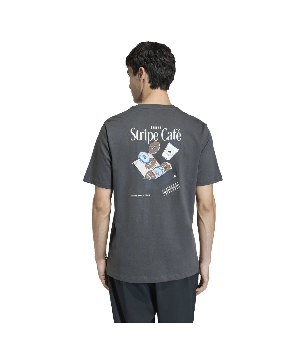 Tシャツ 半袖 コーヒー カフェ ドーナッツ ボックス グラフィックT