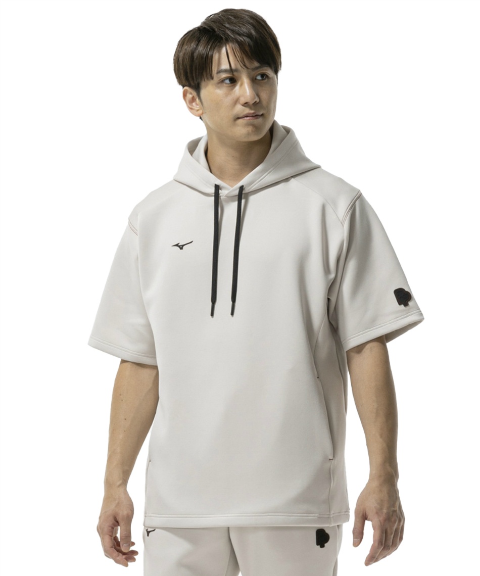 ミズノ(MIZUNO) 野球 スウェットパーカー 半袖スウェットフーディ