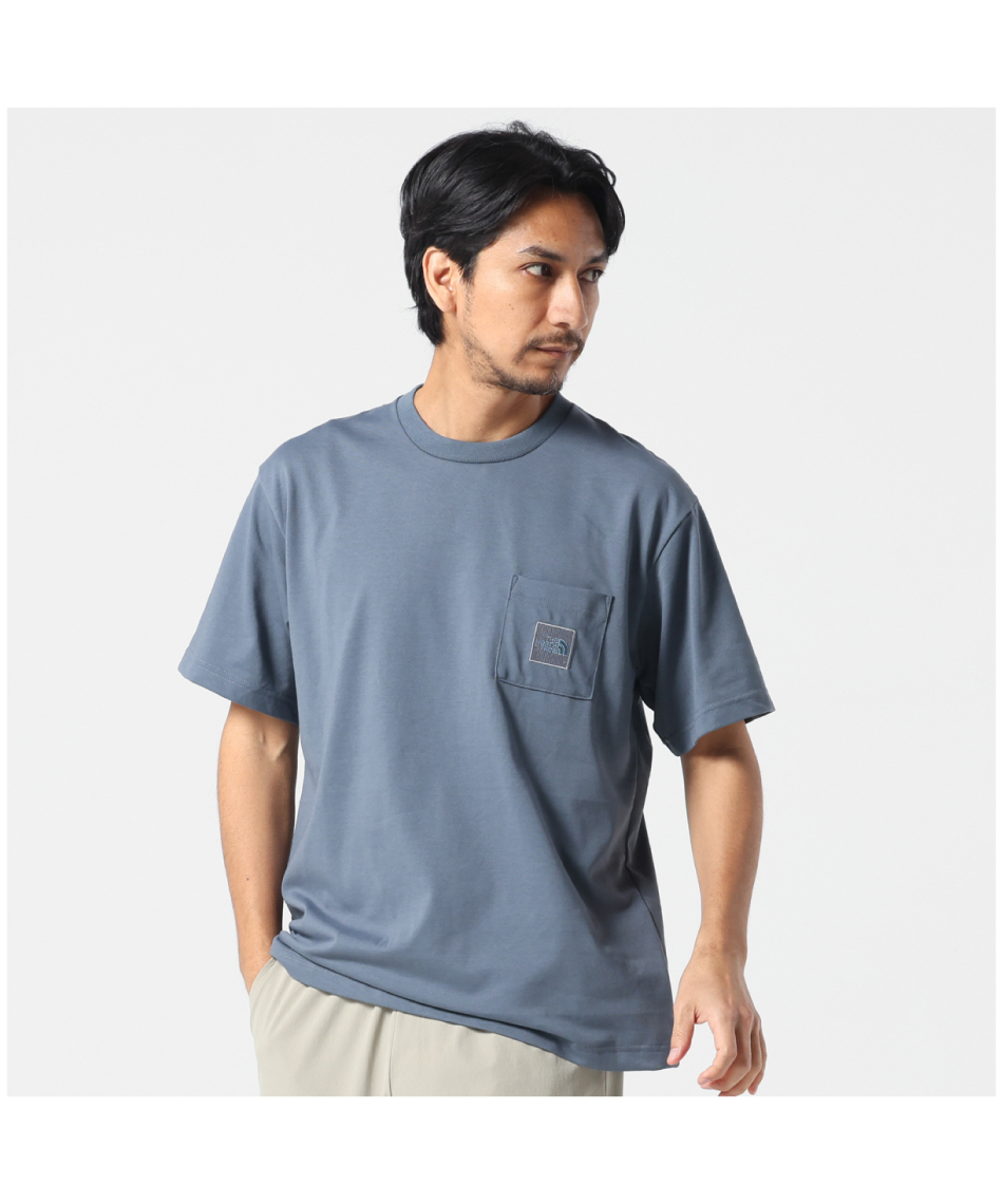 Tシャツ 半袖 ショートスリーブスクエアロゴポケットティー NT82541-SL