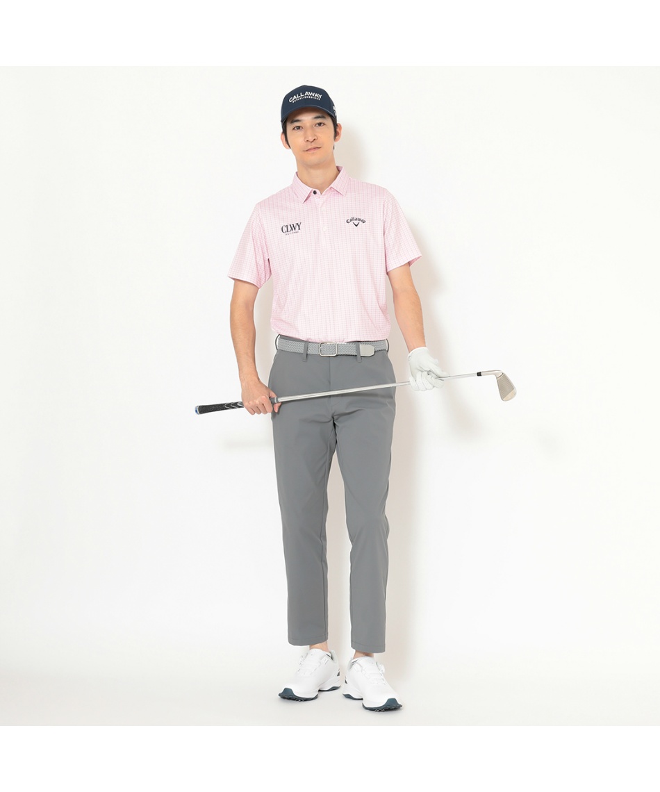 ゴルフシャツ 4点セット Callaway Paradiso ゴルフウェア シャツセット 千鳥プリントセットシャツ C26134114