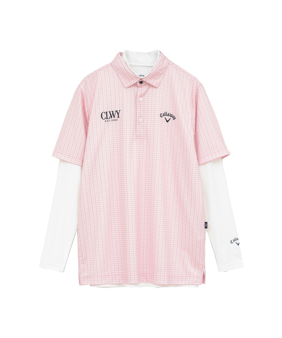 キャロウェイ(Callaway) ゴルフウェア シャツセット 千鳥プリント