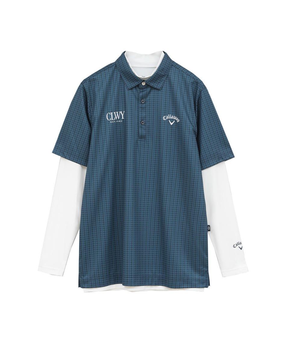 キャロウェイ(Callaway) ゴルフウェア シャツセット 千鳥プリント