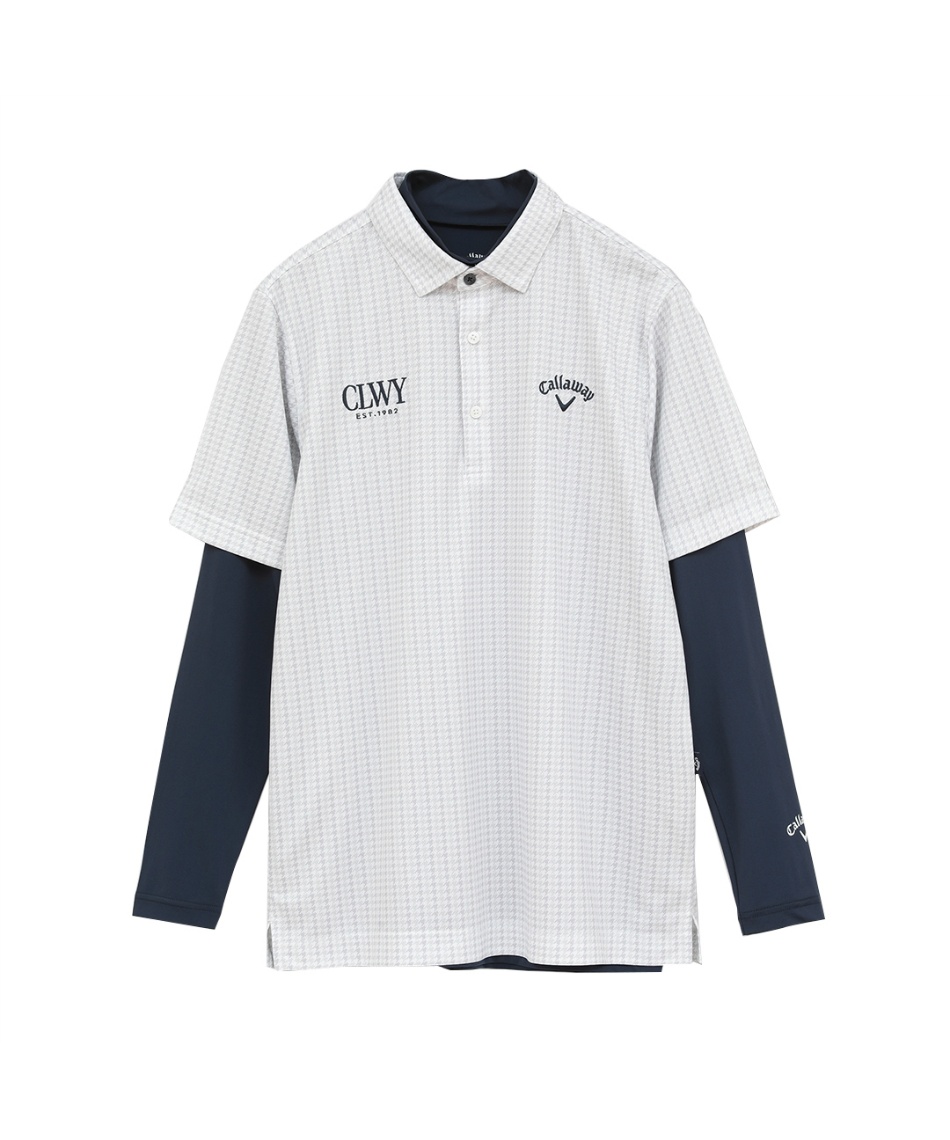 Callaway ポロシャツ&スカート&バイザー&ポーチセット キャロウェイ(Callaway) ゴルフウェア シャツセット 千鳥プリント