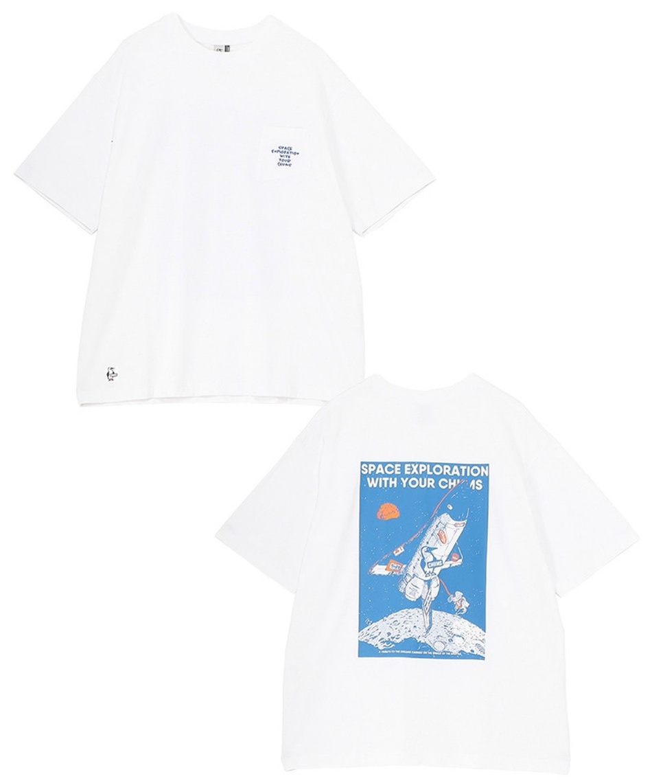 Tシャツ 半袖 スペースブービースペースシップポケットTシャツ CH01