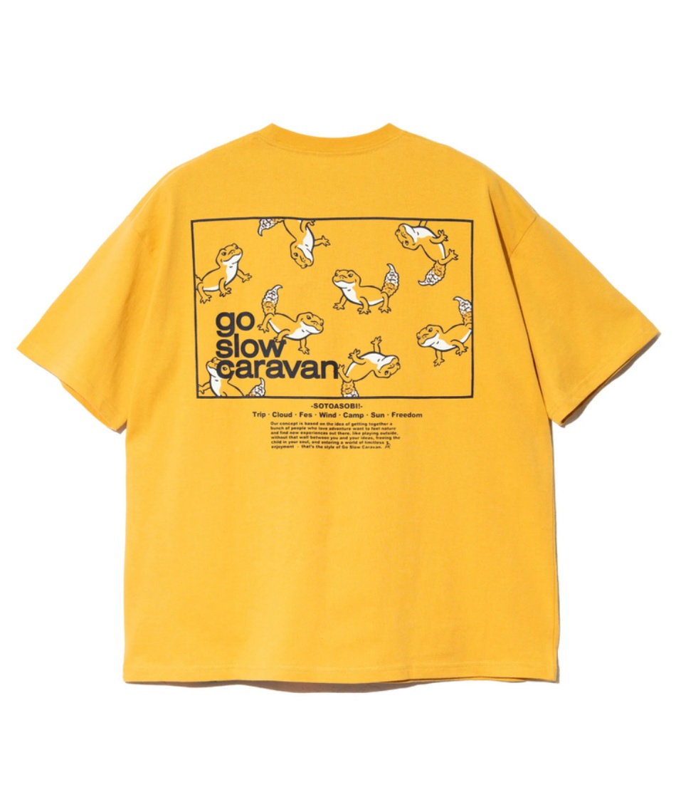 ゴースローキャラバン(Go Slow Caravan) Tシャツ 半袖 USA/C スクエア