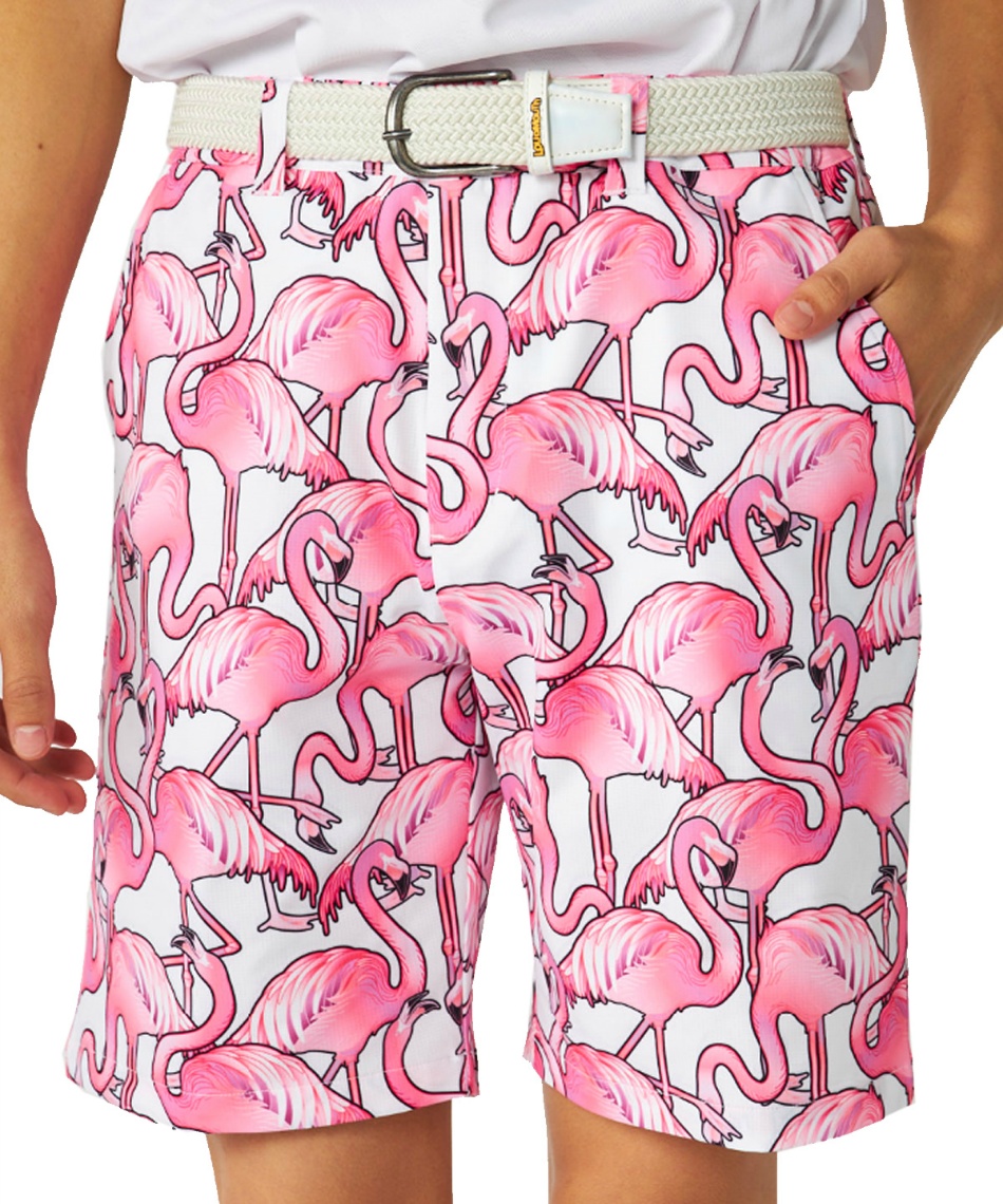 ゴルフウェア ショートパンツ 柄ショートパンツ 866310 EC 【ご自宅