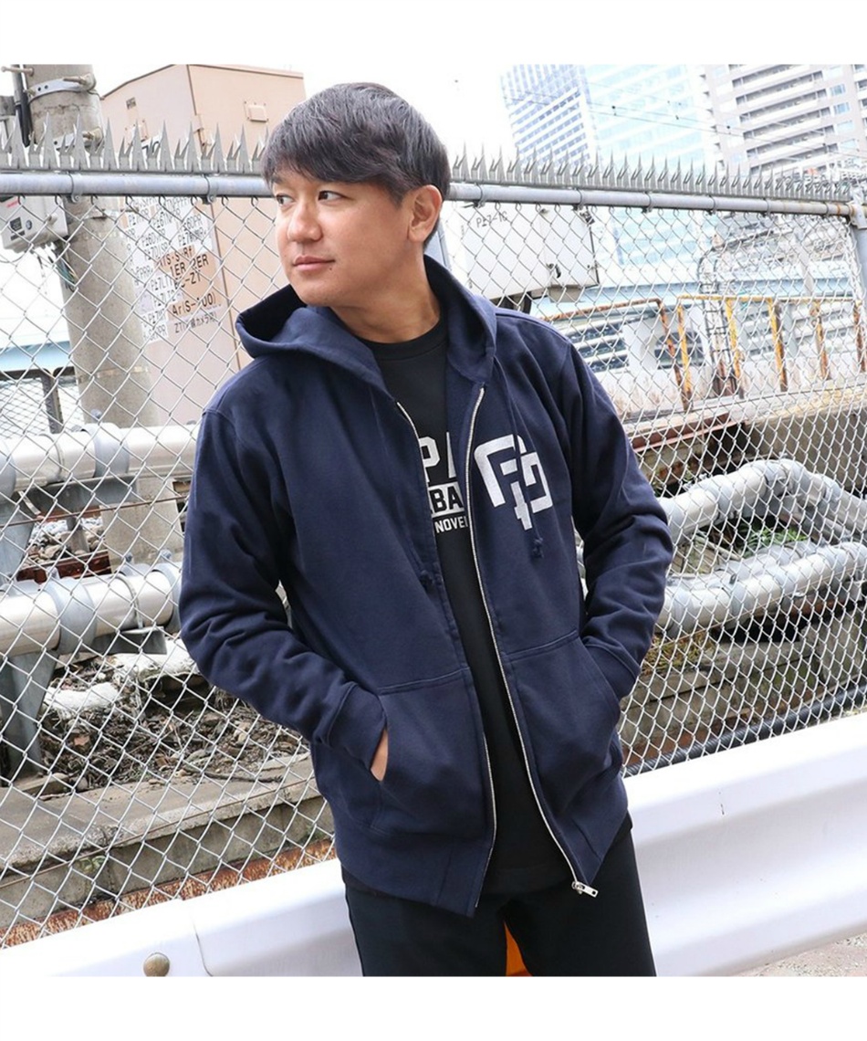 野球 スウェットパーカー 天晴バックプリントフルジップパーカー ｱｯﾊﾟﾚ