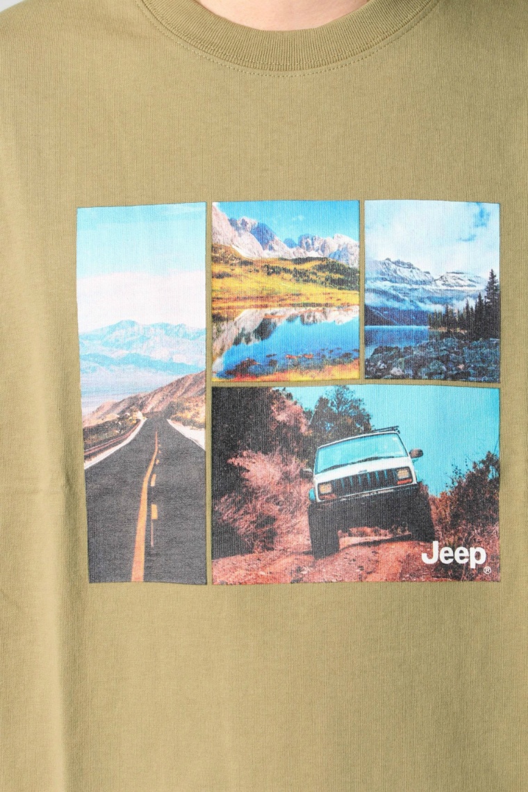 [JEEP X NOMAD]キャンプ ディア グラフィック 半袖 Tシャツ JEEP X NOMAD]キャンプ ディア グラフィック 半袖 Tシャツ (JEEP